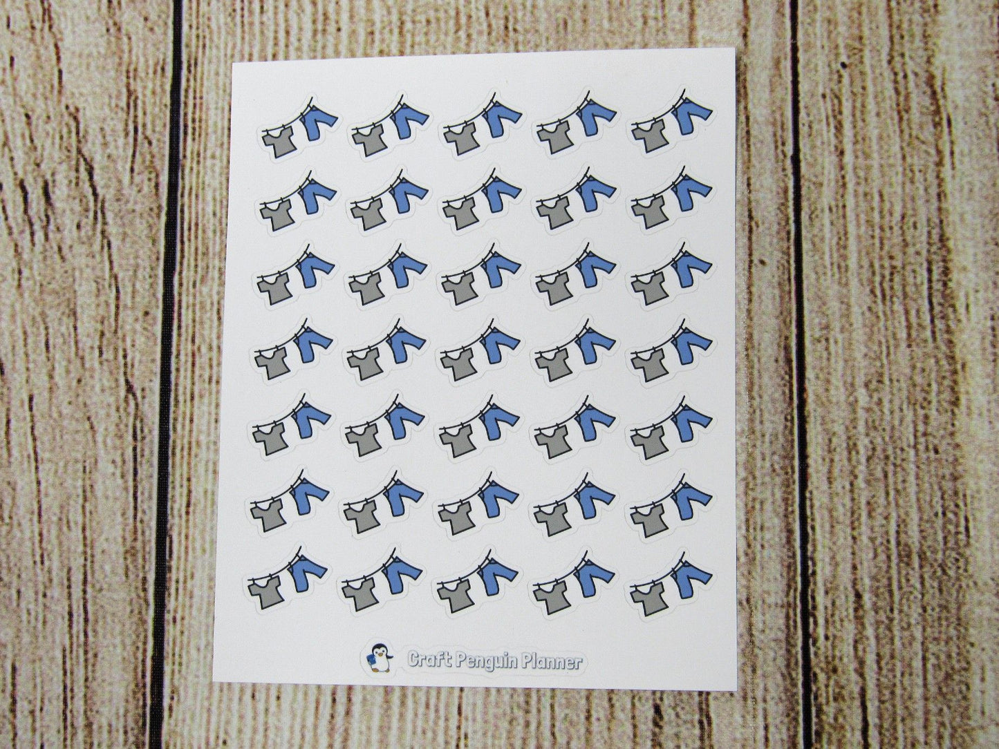 Laundry Clothes Line Doodle Sticker