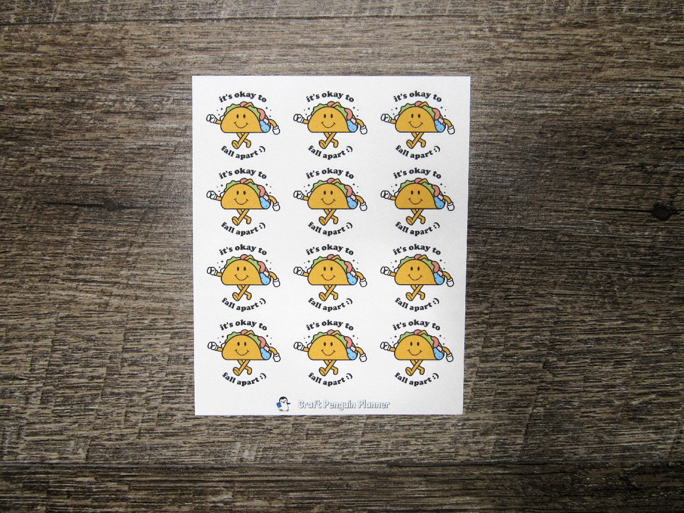 It's okay to fall apart Stickers