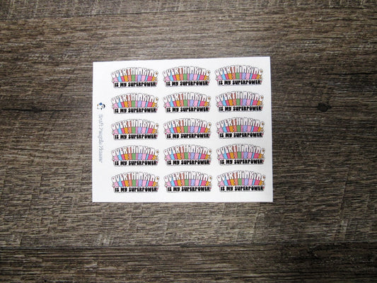 Overthinking Stickers