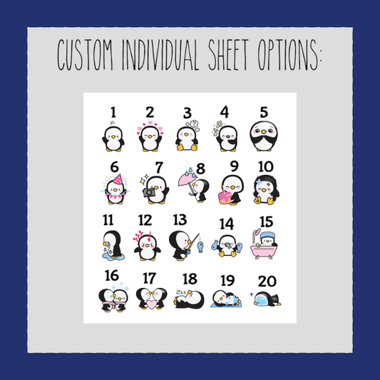 Petey Penguin- CUSTOM SHEET