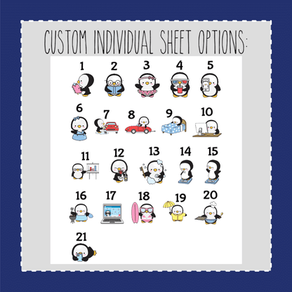 Petey Penguin 2- CUSTOM SHEET