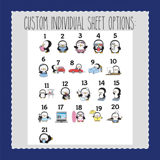 Petey Penguin 2- CUSTOM SHEET