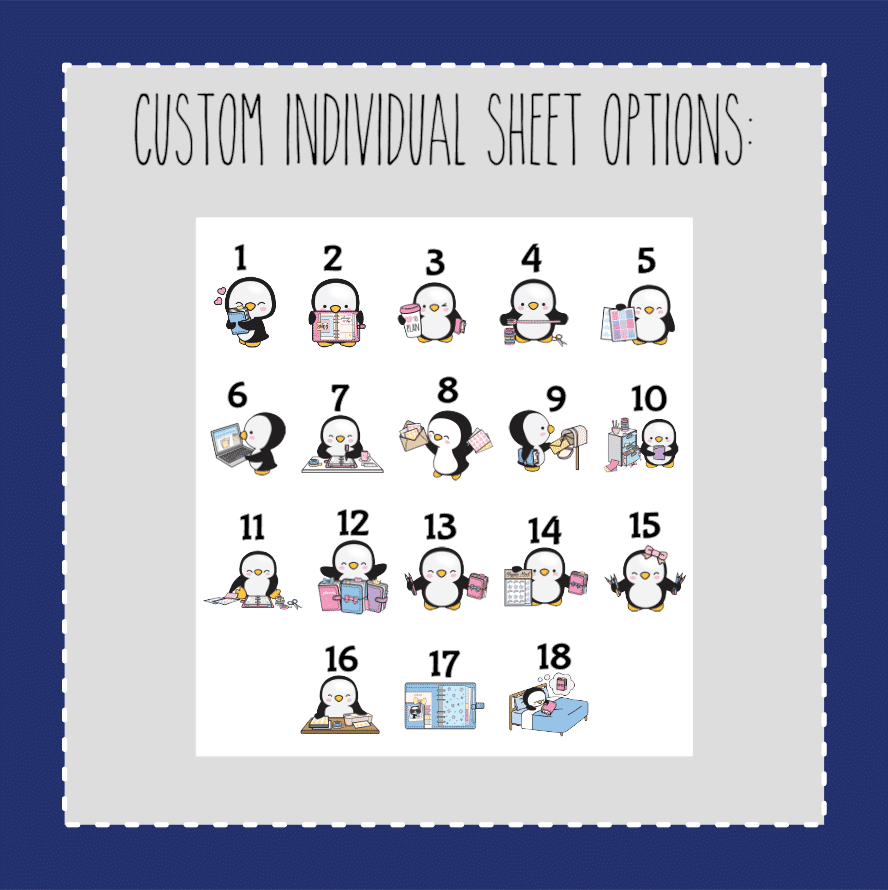 Petey Penguin Planning- CUSTOM SHEET