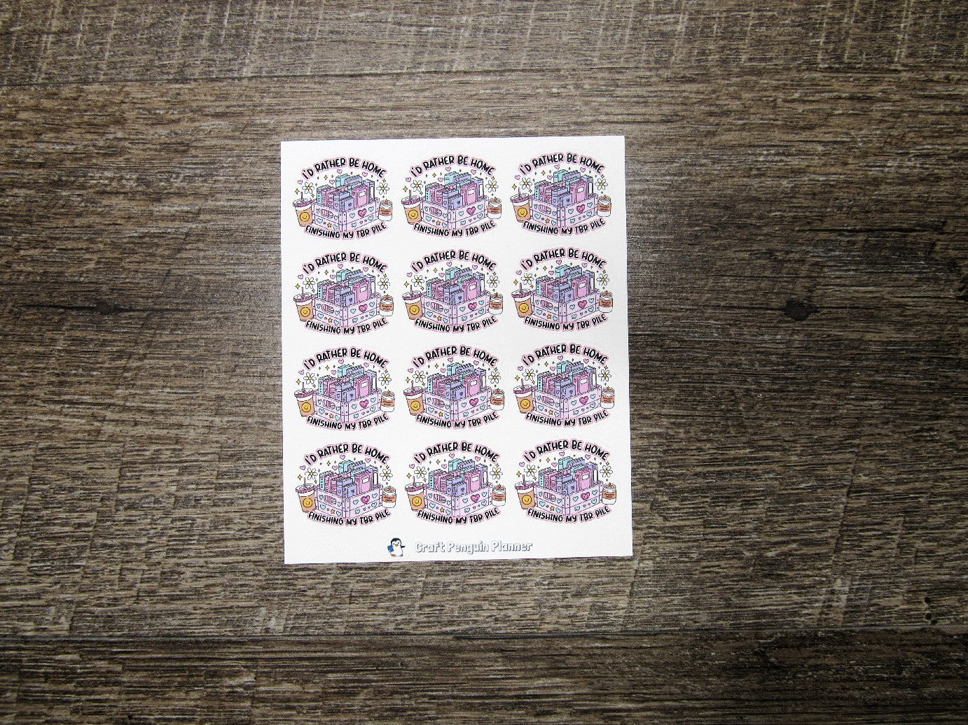 Rather be Finishing my TBR Stickers