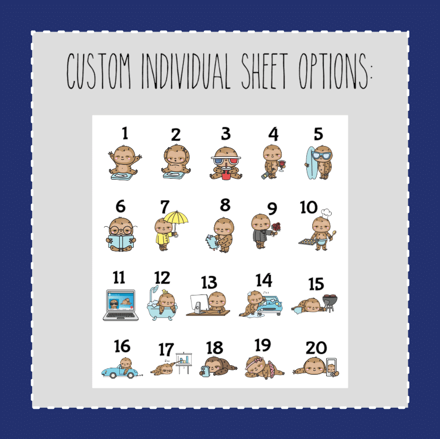 Seth the Sloth 2 - CUSTOM SHEET