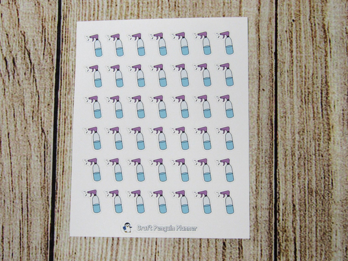 Cleaning Spray Bottle Doodle Sticker