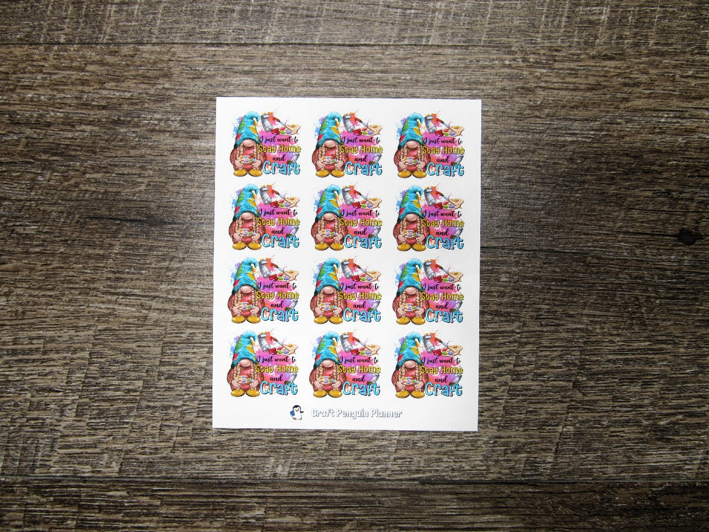 Stay home and craft Stickers
