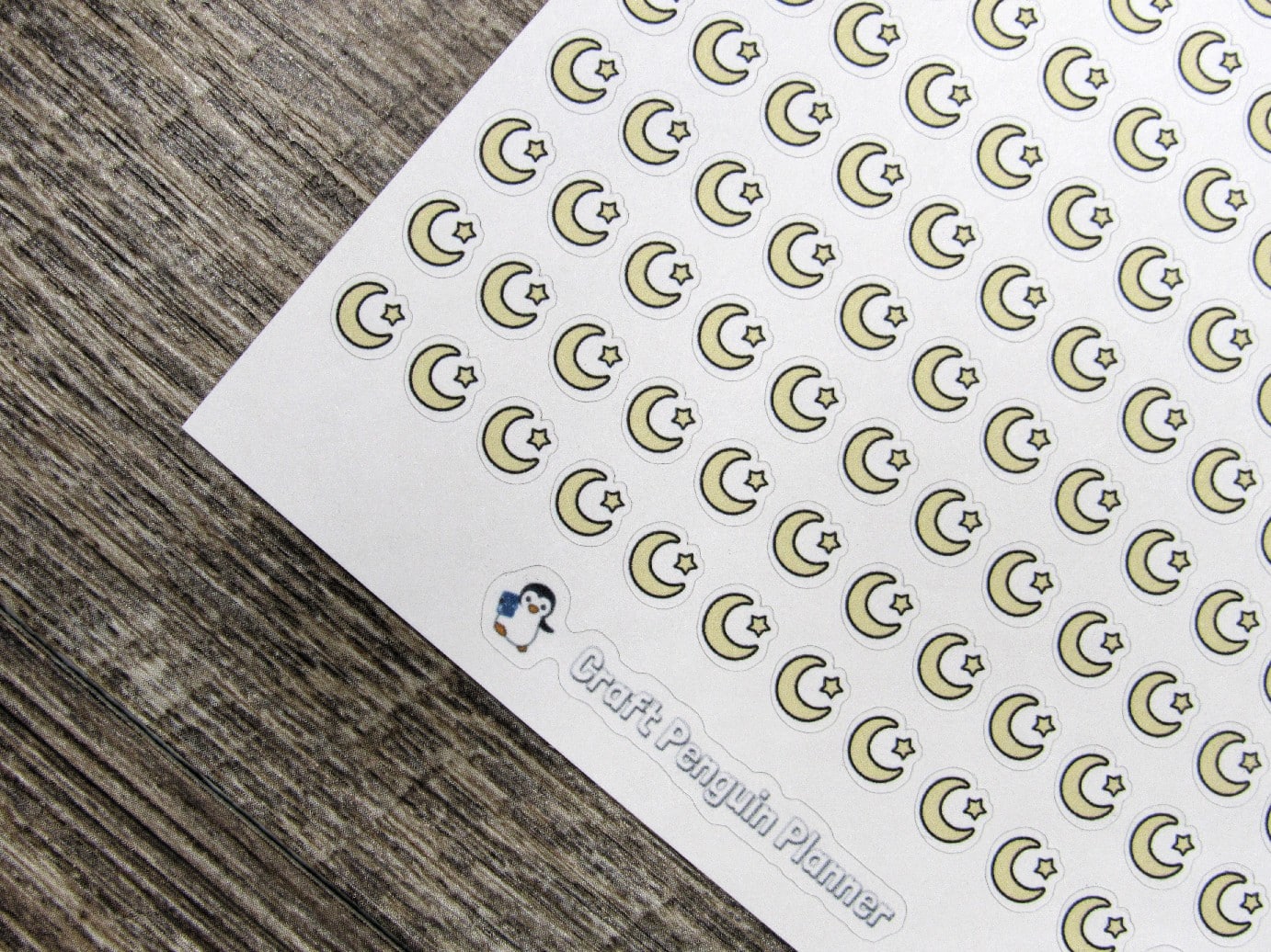 Tiny Crescent Moon Stickers