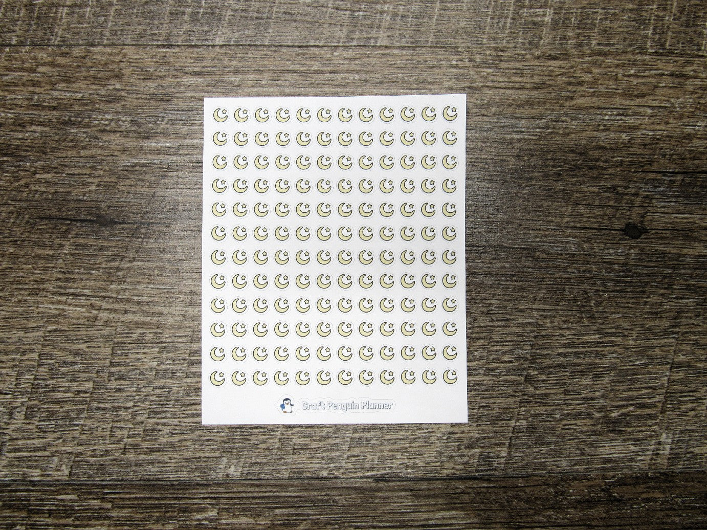 Tiny Crescent Moon Stickers