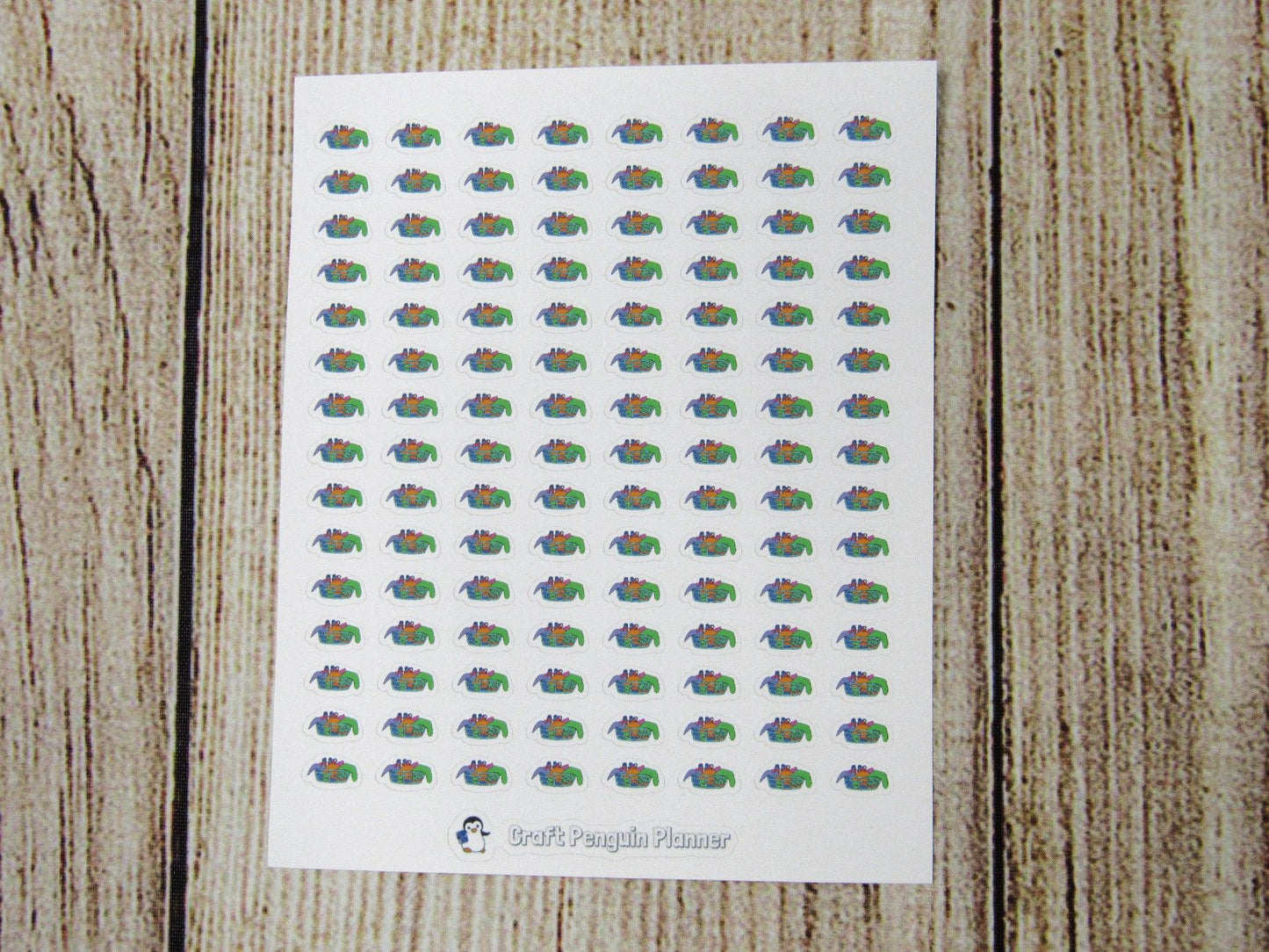 Tiny Laundry Basket Doodle Stickers