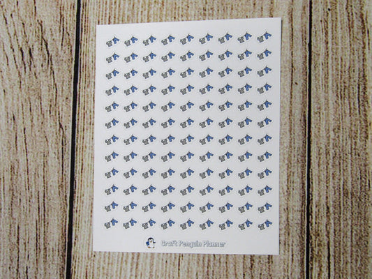 Tiny Laundry Clothes Line Doodle Stickers