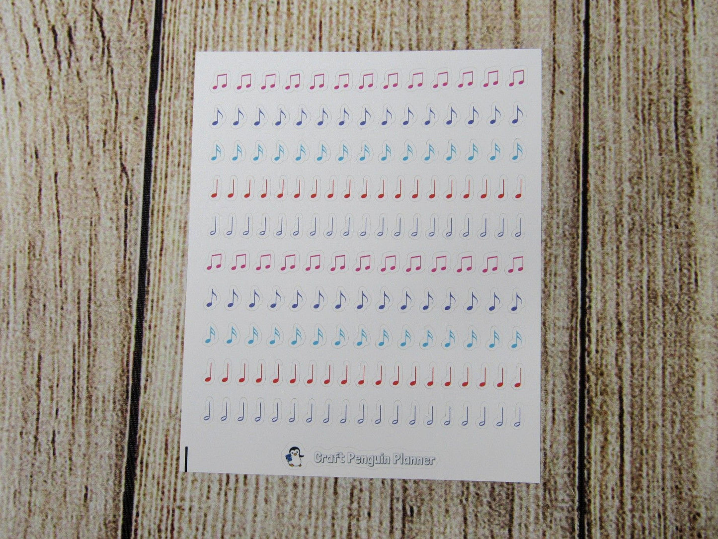 Tiny Music Notes Stickers
