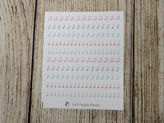 Tiny Music Notes Stickers