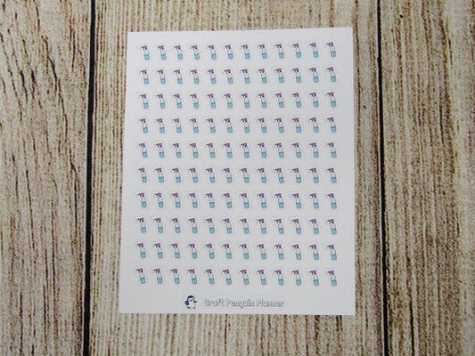 Tiny Cleaning Spray Bottle Doodle Stickers