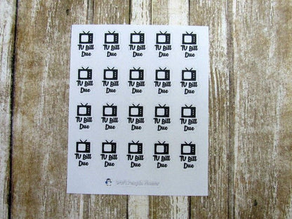 Household bills icon stickers