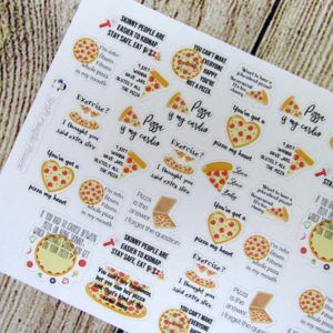 Pizza Pun/Quotes Stickers