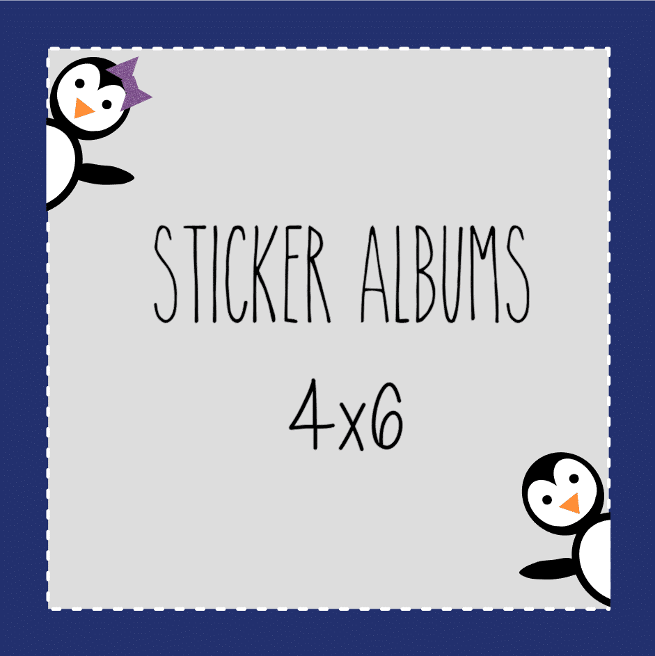 4x6 Size Sticker Albums (top loading)
