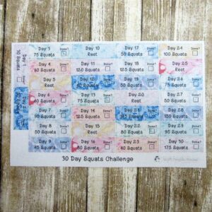 30 Day Squats Challenge