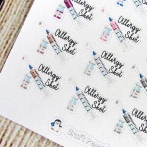 Allergy Shot Stickers