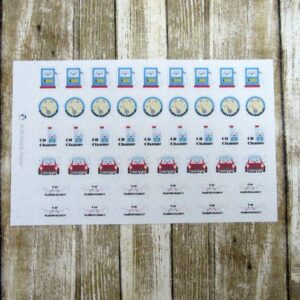 Car Care Planner Stickers