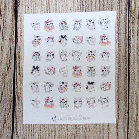Cat mix sheet stickers