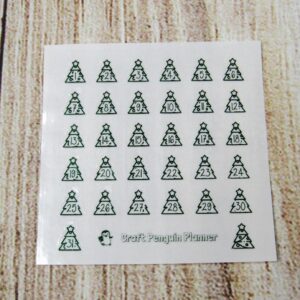 FOILED Christmas Tree Date Dots