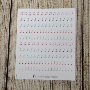 Tiny Music Notes Stickers