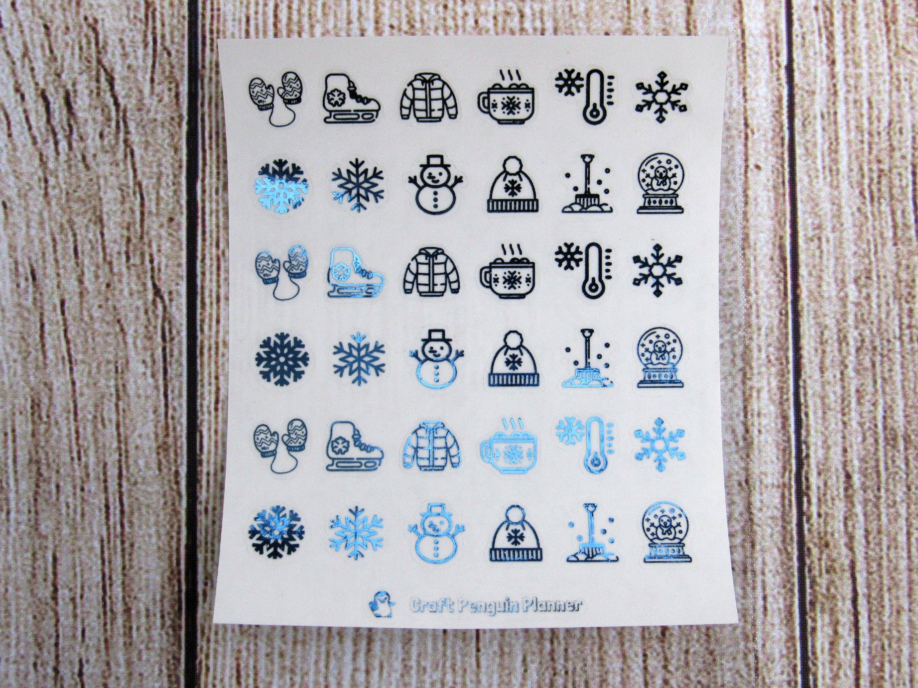 FOILED Winter Mix Stickers