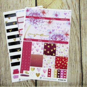 Love without Limits Monthly Sticker Set- Customizable, PENNY PAGES B6