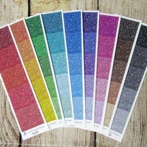 TPC Skinny Headers Only- Glitter Colors- Sheets SK0001-SK0009
