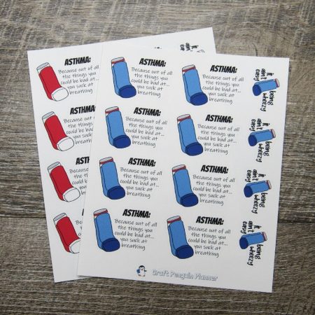 Asthma Quote Stickers