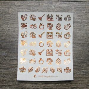 FOILED Fall Mix Stickers
