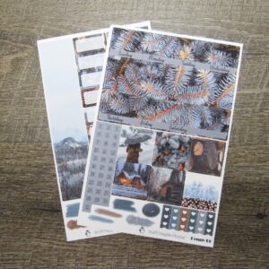 Stay Cozy Monthly Sticker Set- Customizable, PENNY PAGES B6