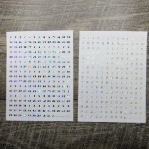 FOILED Mini Date Dots