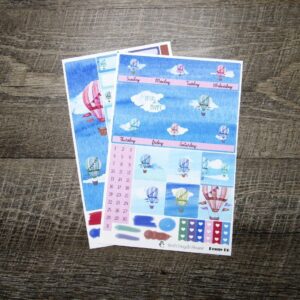 Soar Monthly Sticker Set- Customizable, PENNY PAGES B6