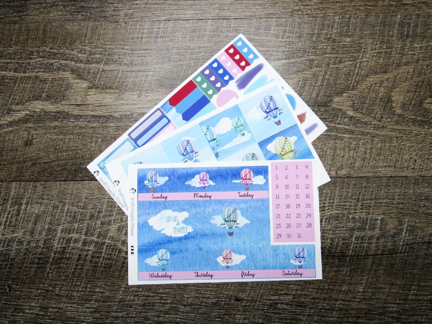 Soar Monthly Sticker Set, Customizable, CLASSIC HAPPY PLANNER