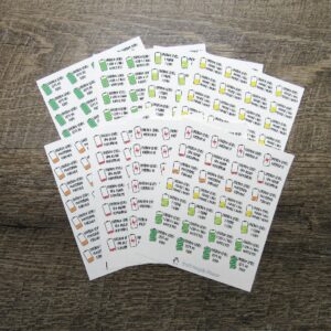Energy Level Stickers