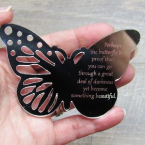 Butterfly Mirrored Magnet- Overstock
