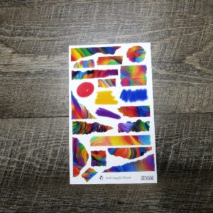 Journal Sheet- JS0086- Abstract Rainbow
