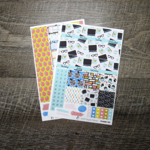 Back To School Monthly Sticker Set- Customizable, PENNY PAGES B6